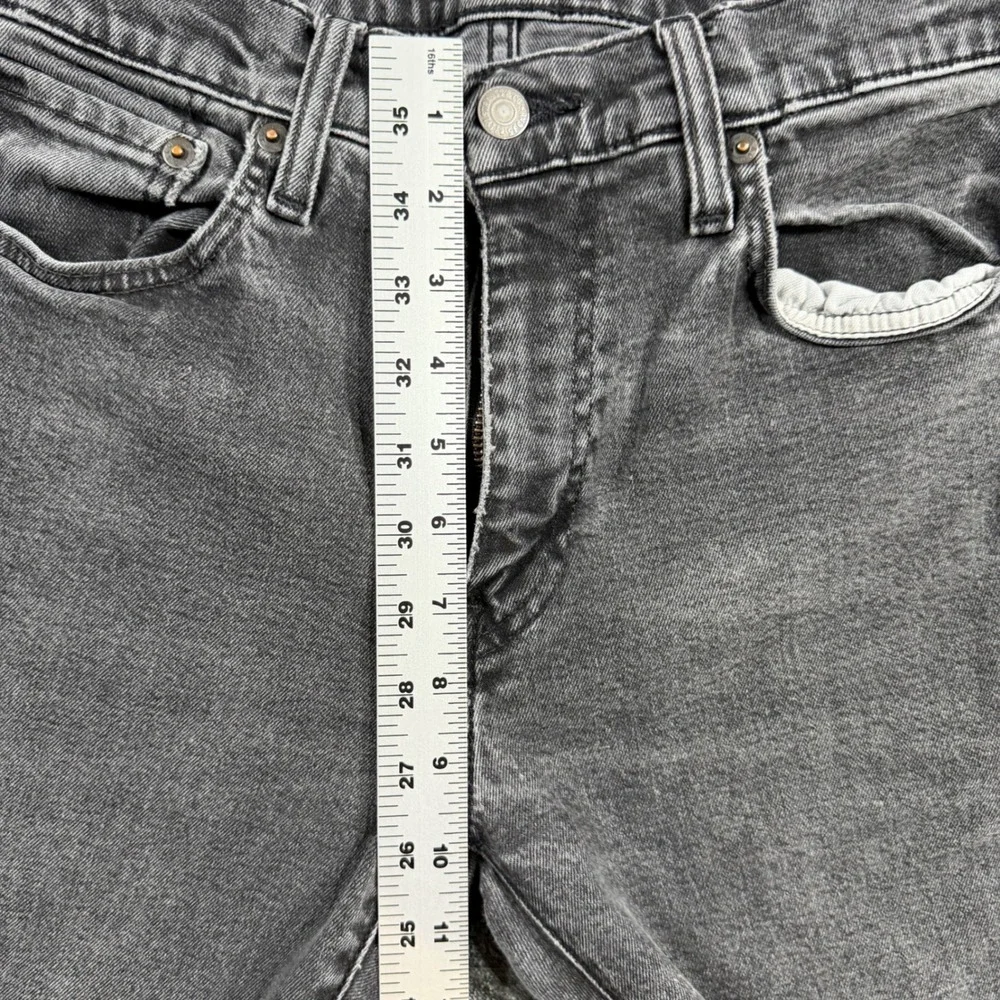 Levis Premium 511 Slim Fit Jeans Mens Size 33x34 Faded‎ Black Denim 04511-4609